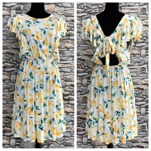 Time After Time Dresses & Skirts - #86 NWT Time After Time Floral Flutter Ruffle Tie Summer Spring Sundress Dress